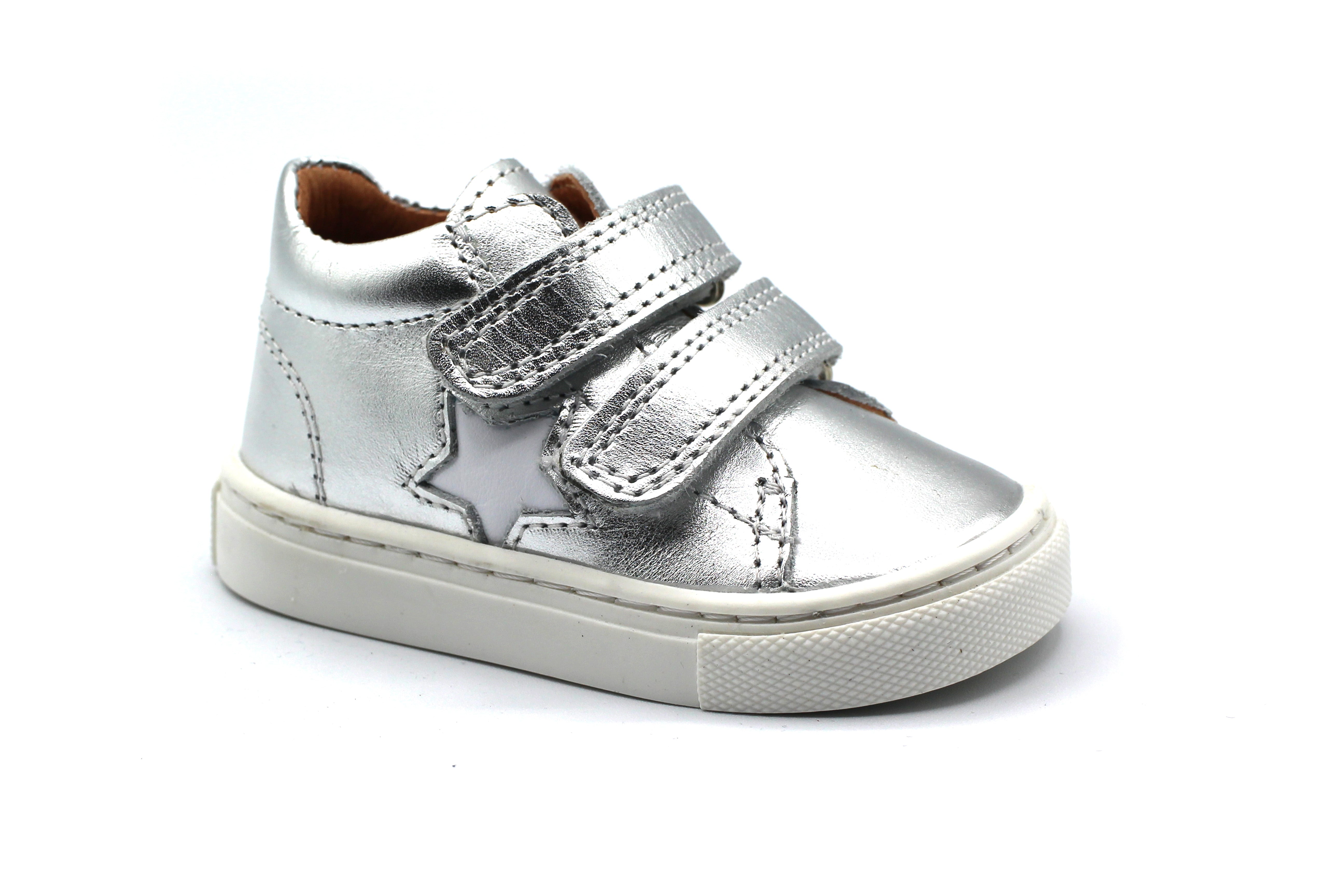 Atlanta Silver Metalic Star Baby Sneaker