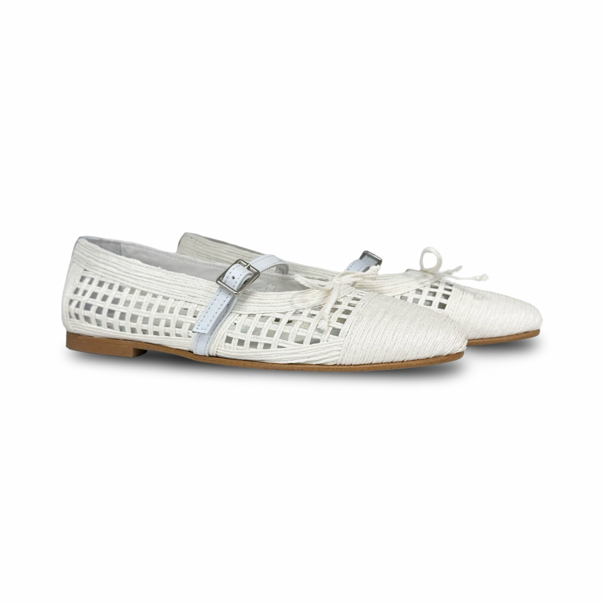 Valencia White Crochet Buckle Mary Jane – HAL Shoes