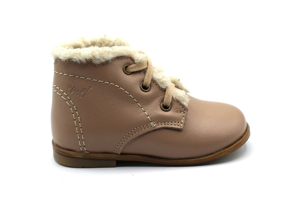 Emel Taupe Sherpa Bootie