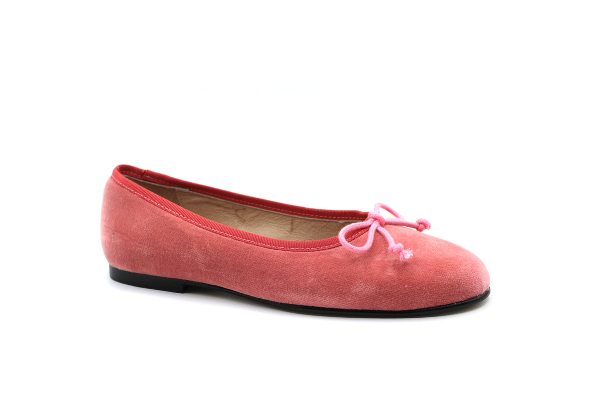 Valencia Rose Velvet Ballet Flat