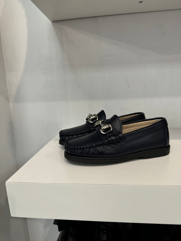 Gravitas Navy Chain Loafer