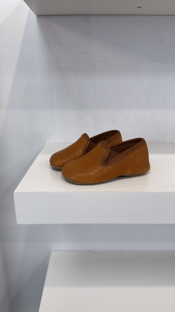 Pepe Cuoio Brown Smoking Slipper