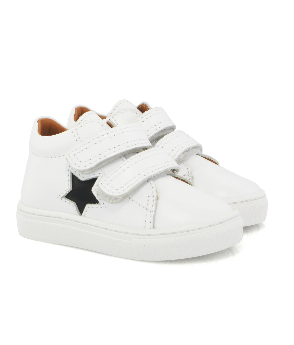 Atlanta White With Black Star Baby Sneaker