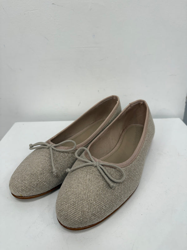 Valencia Natural Linen Ballet Flat