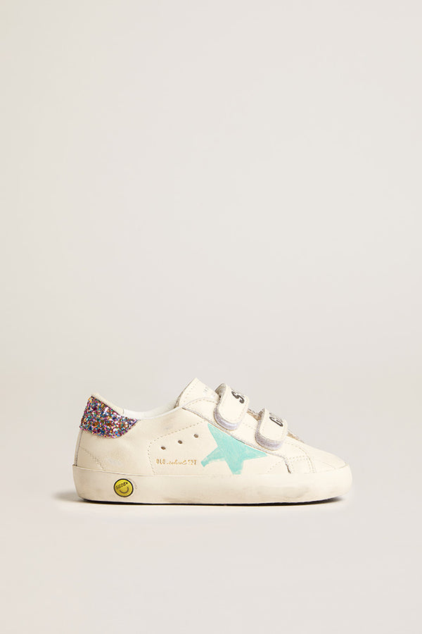 Golden Goose Aqua Green Velcro Sneaker