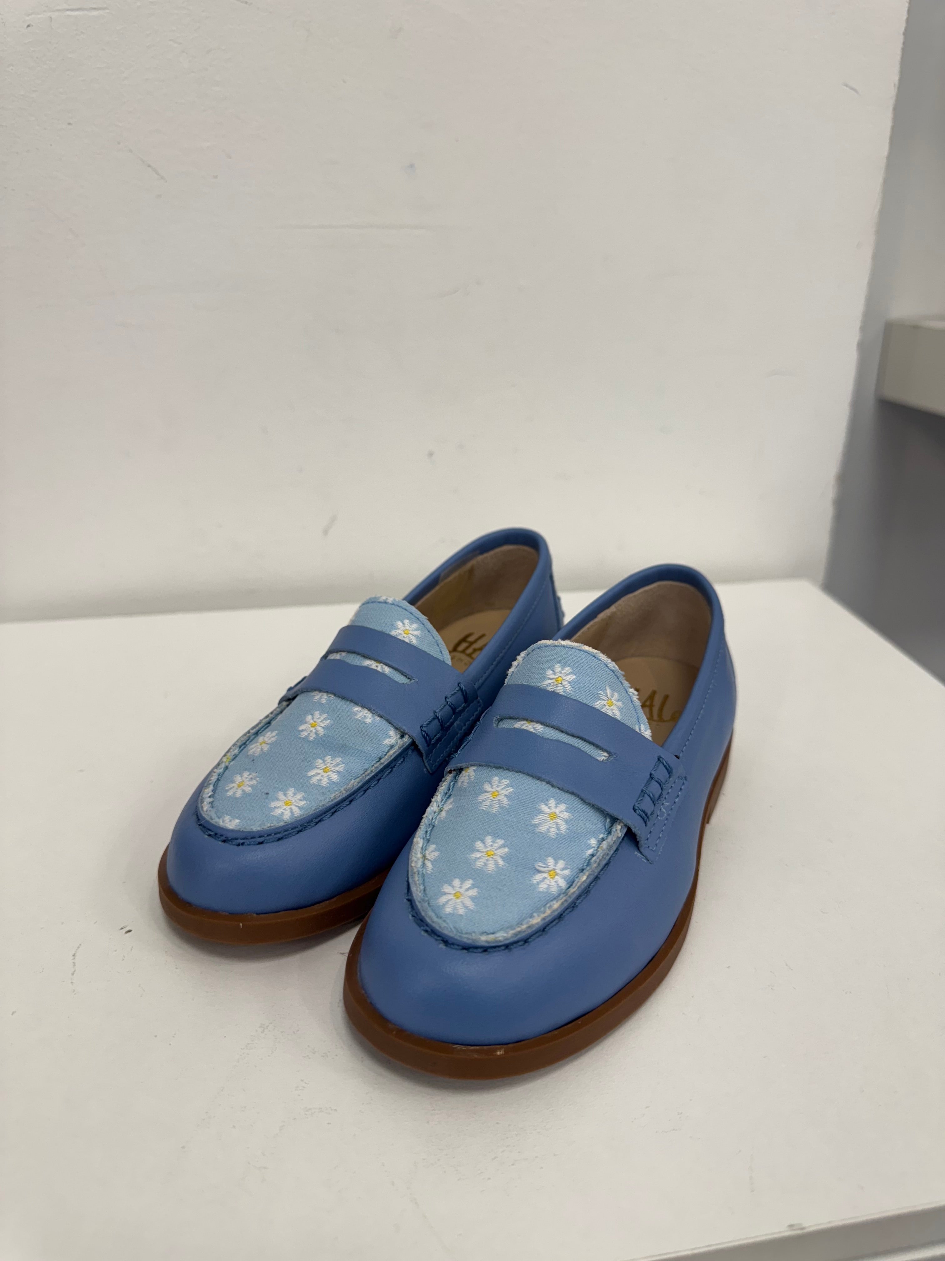 Lmdi Blue Floral Penny Loafer