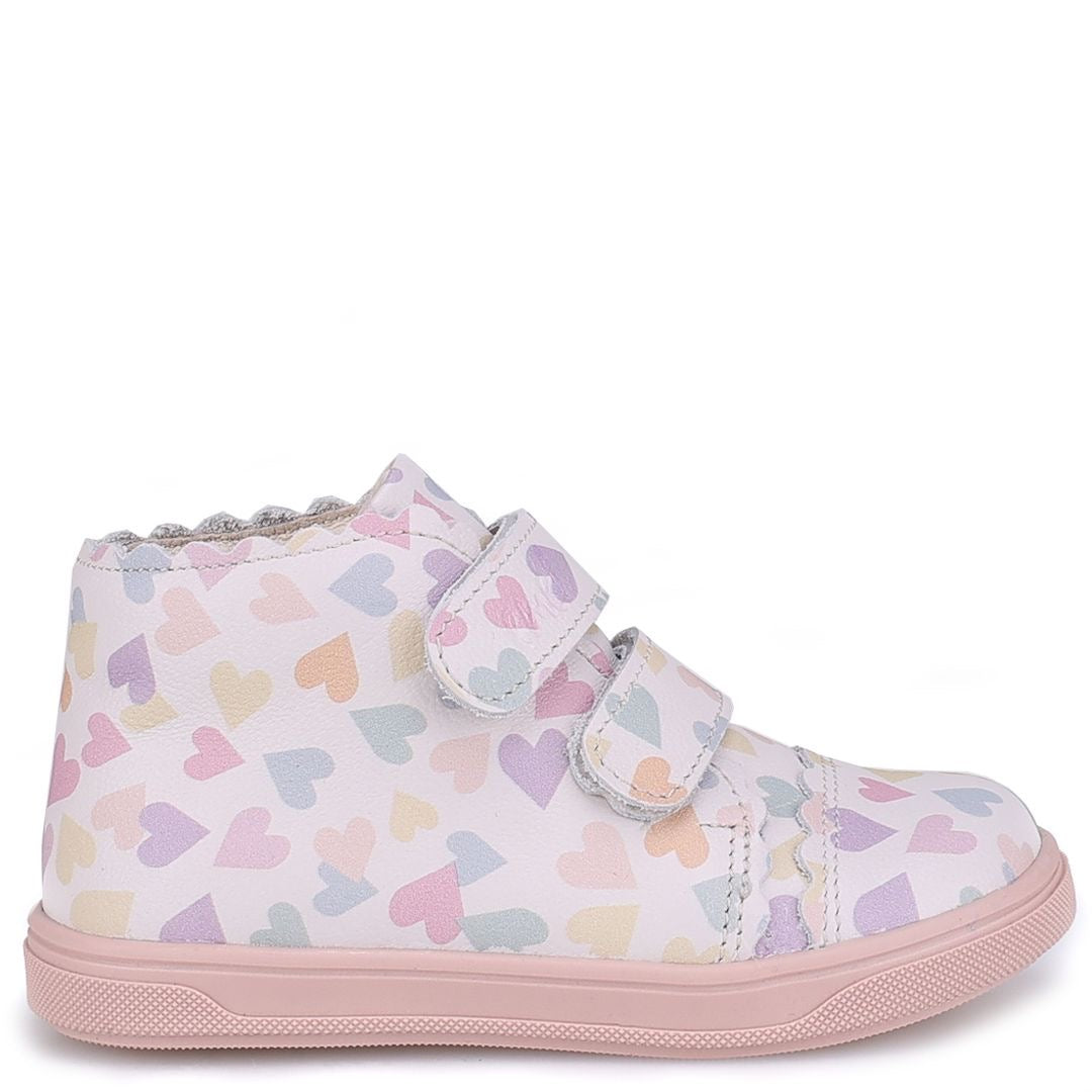 Emel Off White Pastel Hearts Sneaker