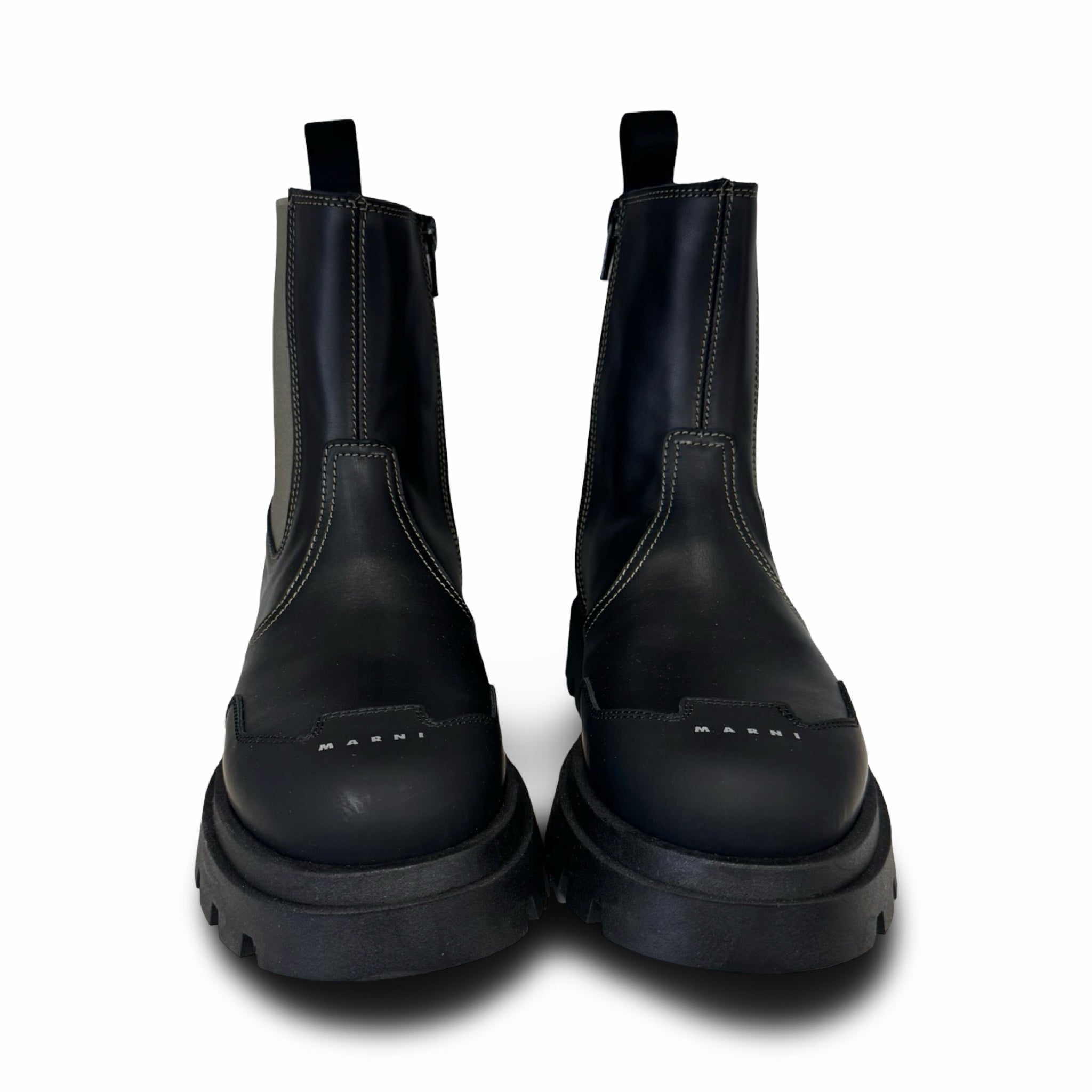 MARNI Green Elastic Bootie