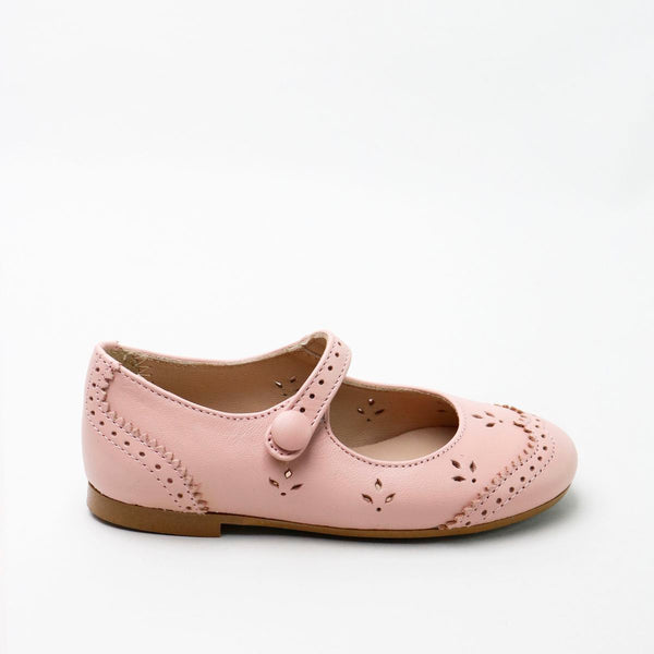 Papanatas Rosa Wingtip Cut Out Mary Jane