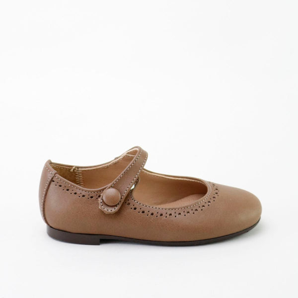 Papanatas Brown Polca Dot Mary Jane