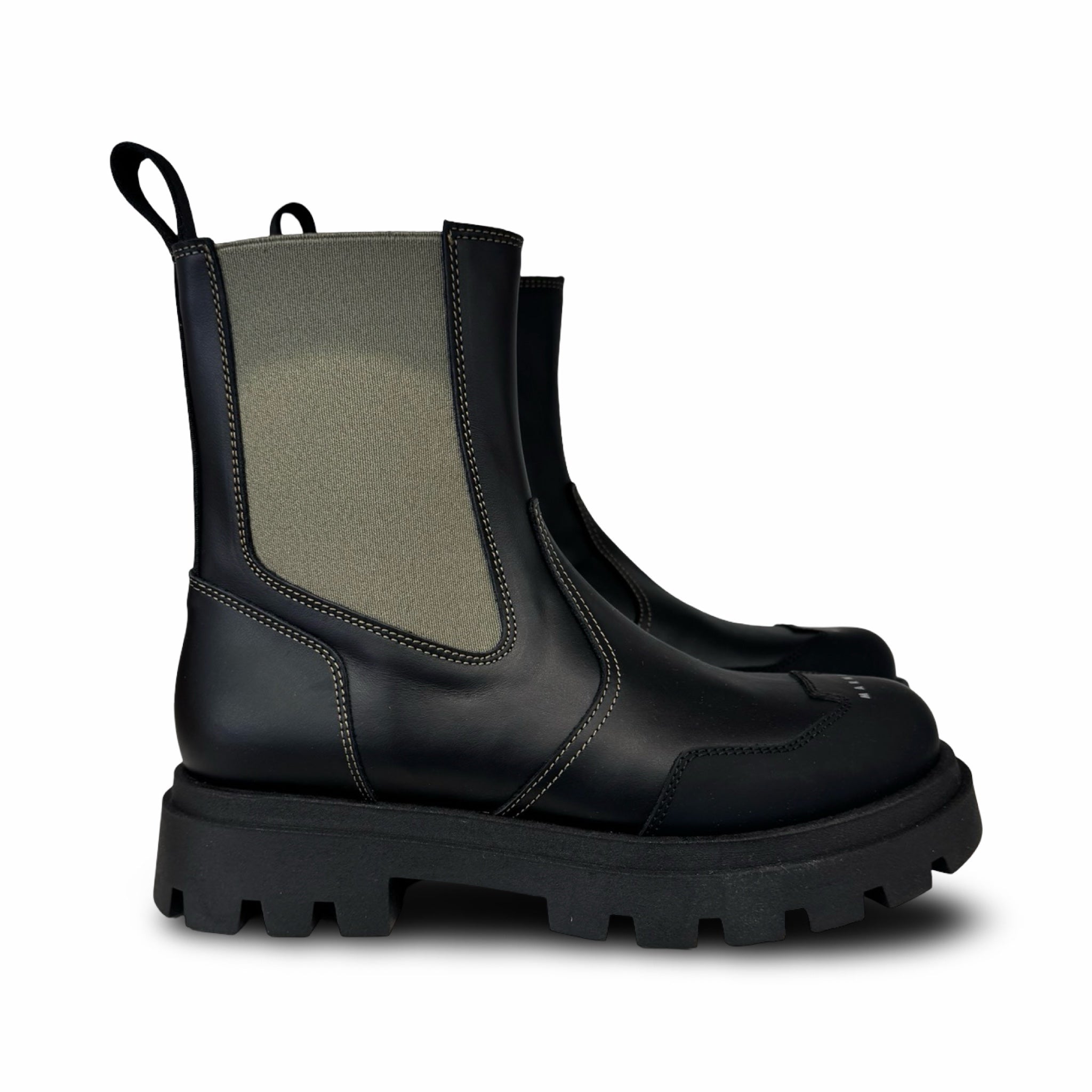 MARNI Green Elastic Bootie