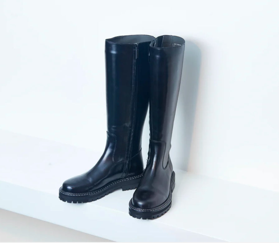 Angulus Black Tall Boot