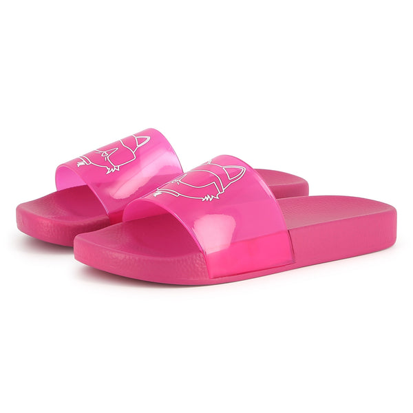 Karl Lagerfeld Fuschia Slides