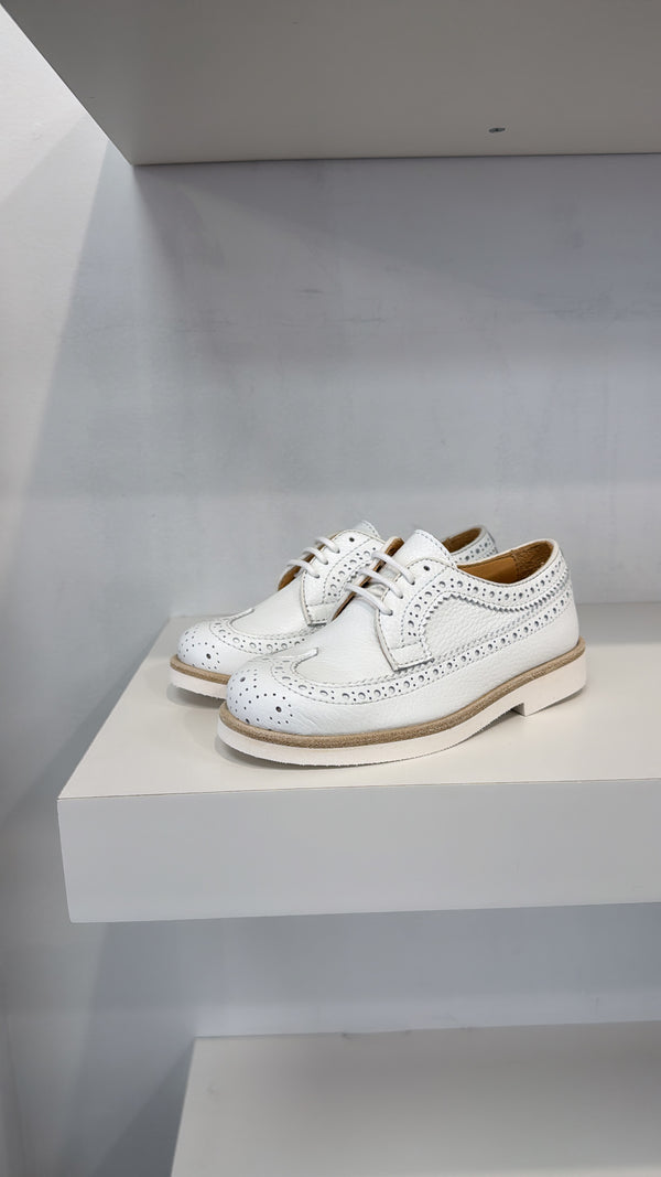 Rondinella White Wingtip Oxford