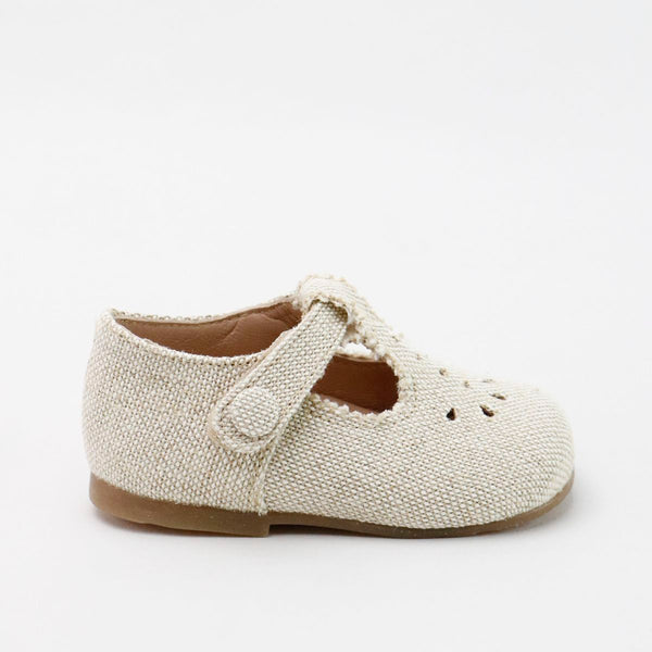 Papanatas Linen Baby T-Strap