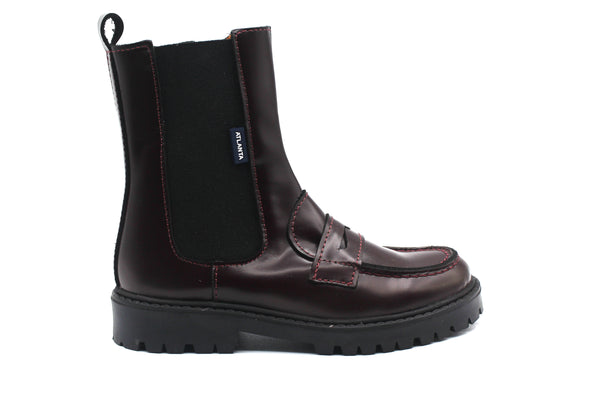 Atlanta Burgundy Chelsea Boot With Penny