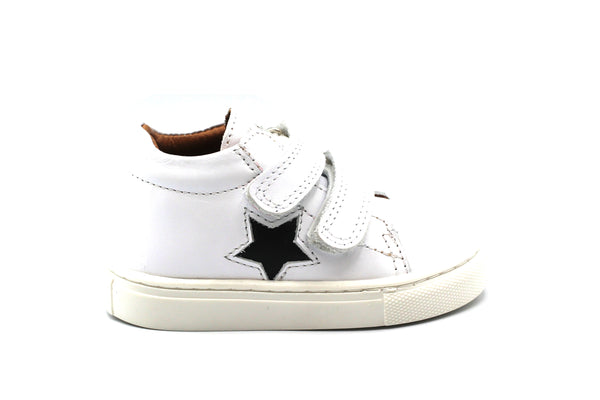 Atlanta White and Navy Star Baby Sneaker