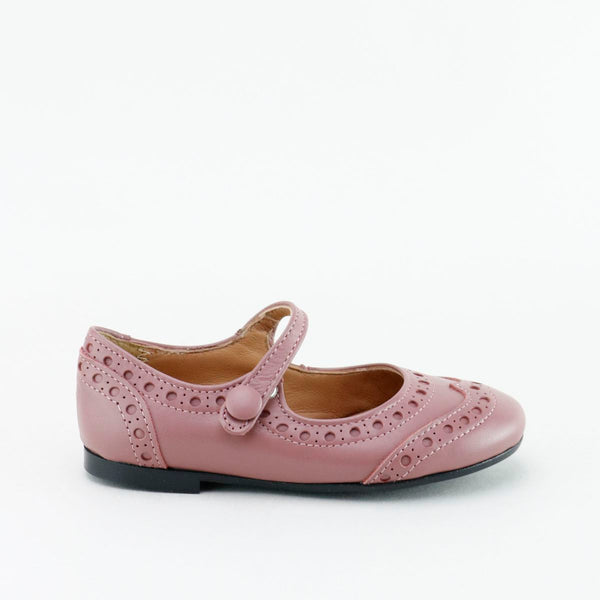 Papanatas Winter Pink Wingtip Mary Jane