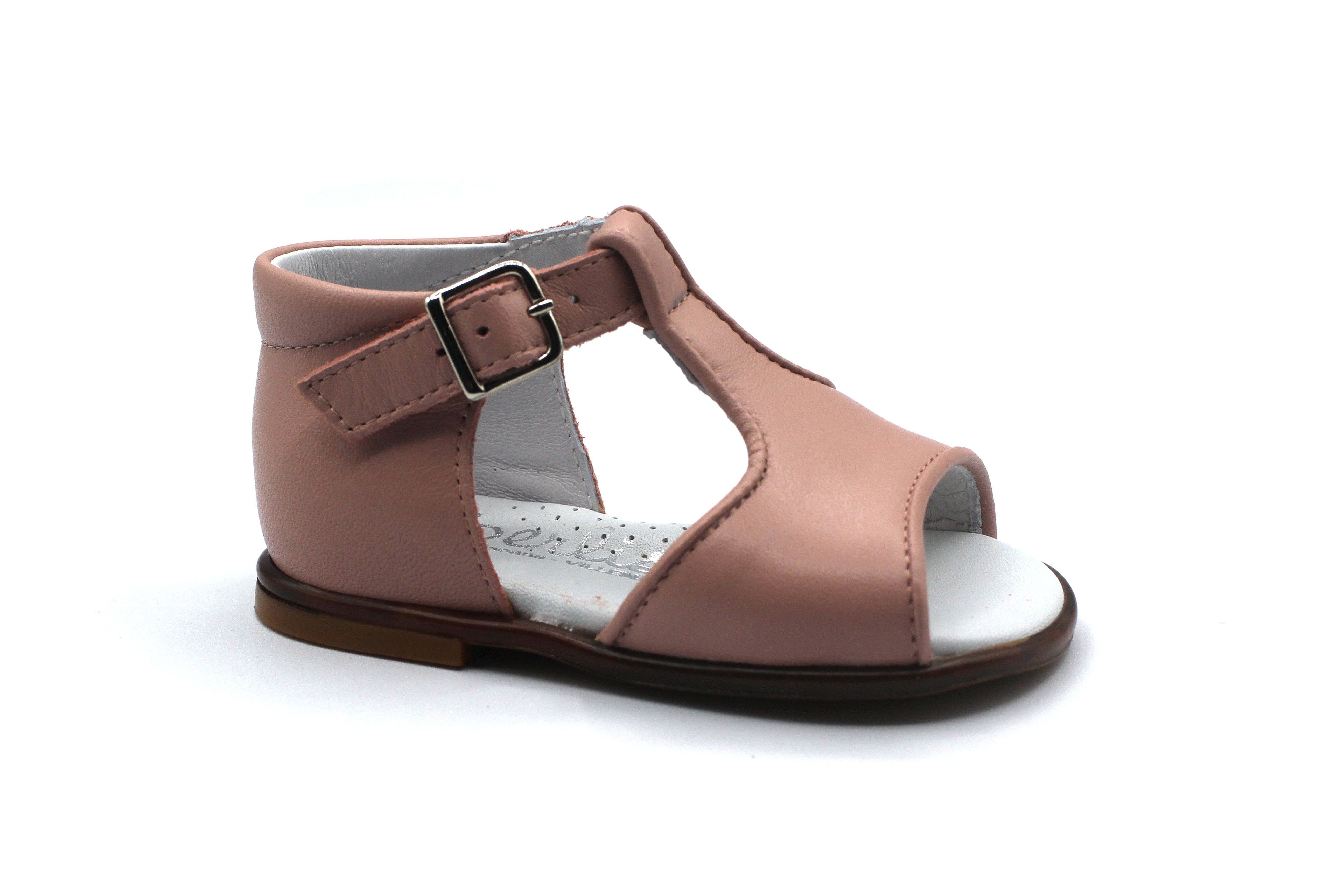 Beberlis Pink T-Strap Open Toe Sandal