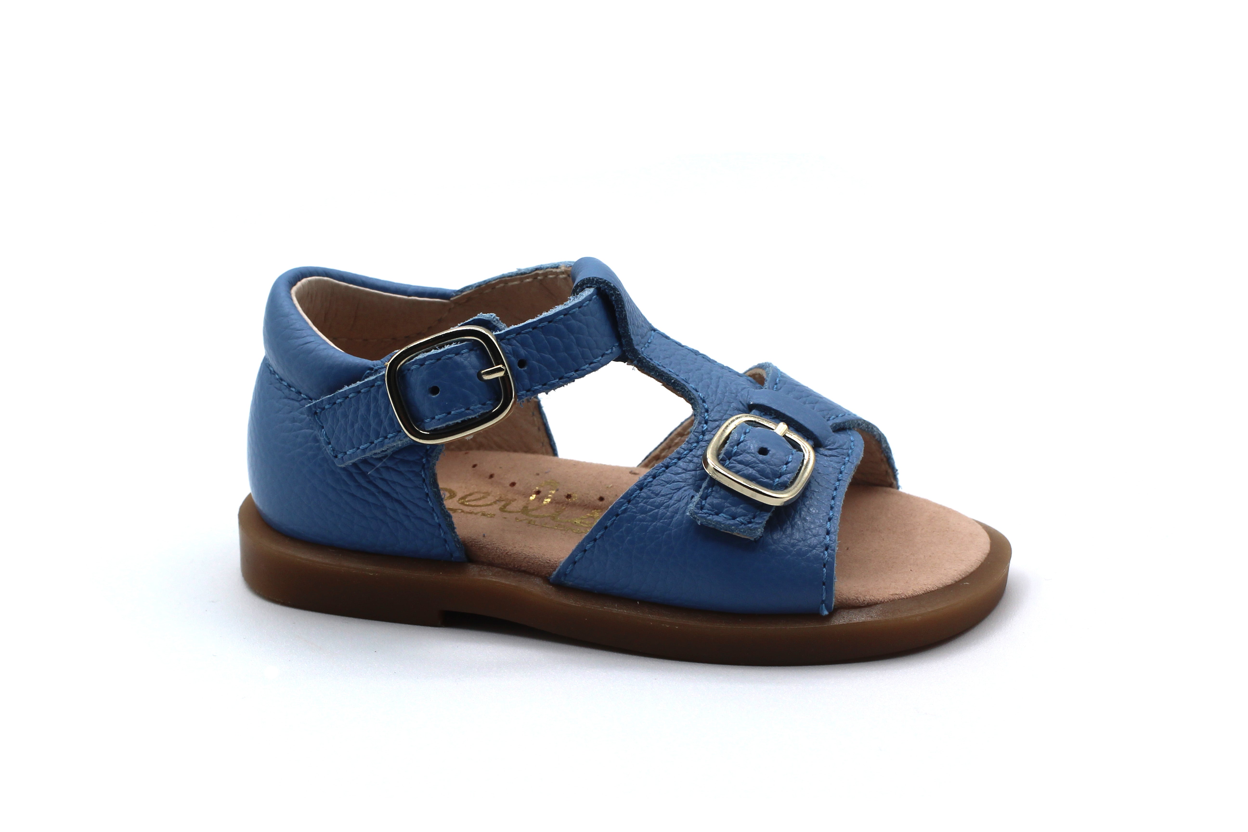Beberlis Blue T-Strap Open Sandal