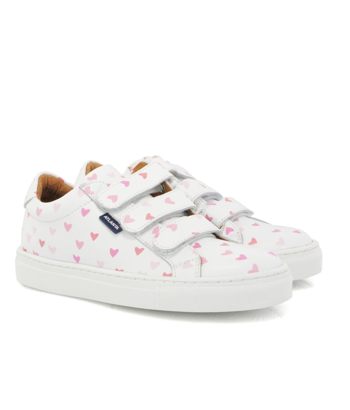 Atlanta Pink Hearts Velcro Sneaker