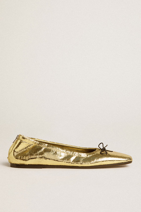 Golden Goose Gold Ballet Flat