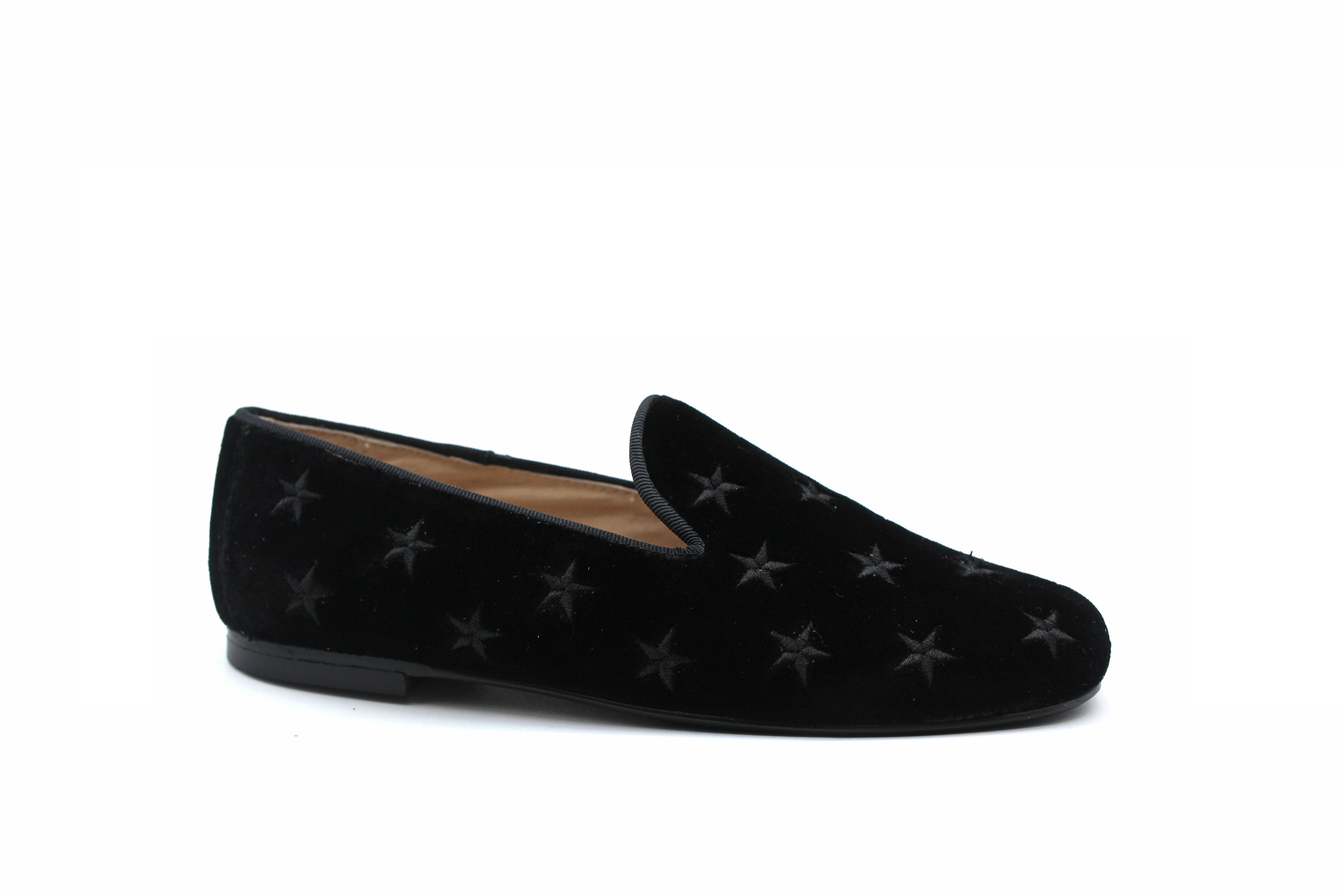 Don Louis Black Velvet Star Smoking Shoe