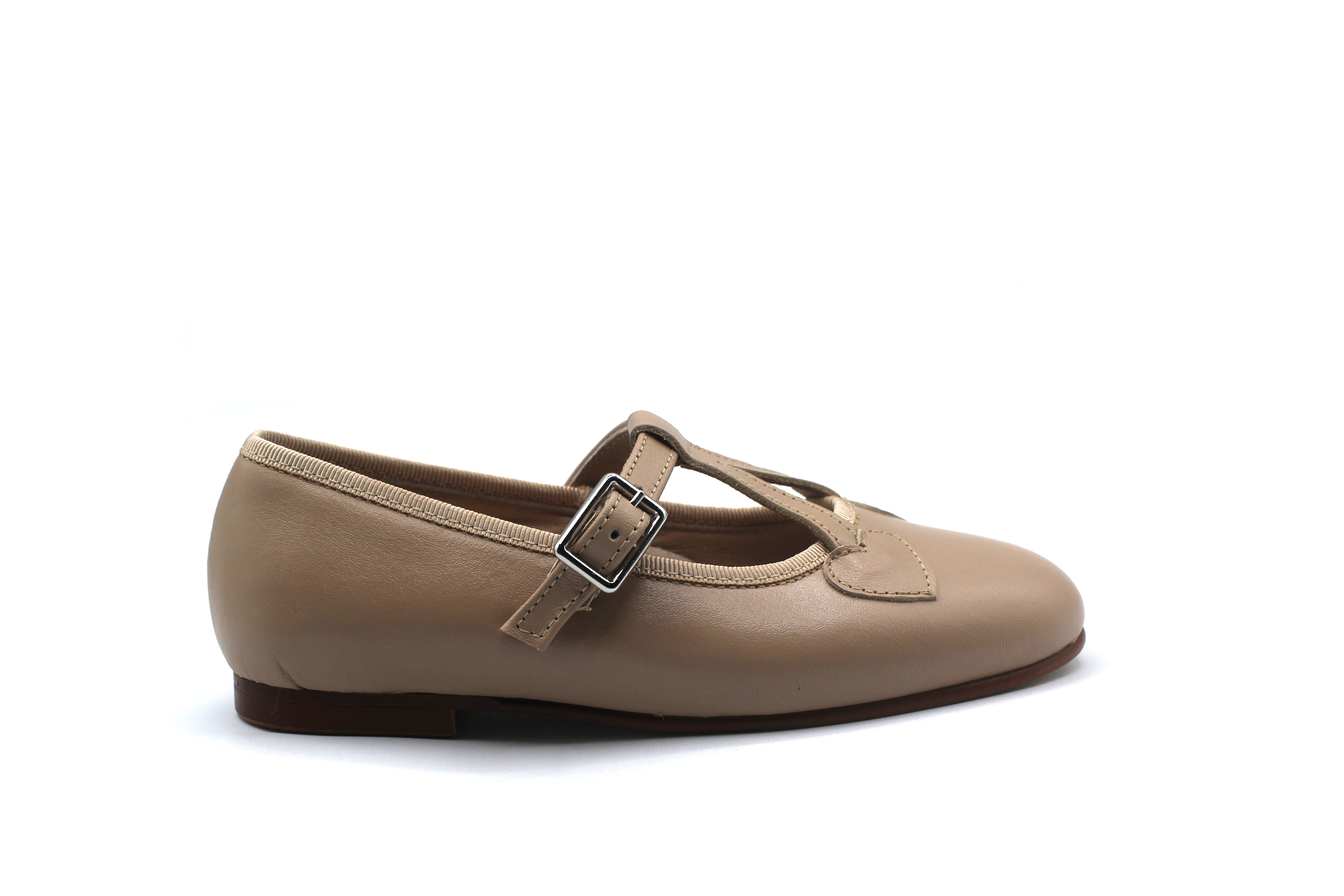 Don Louis Taupe Cherry T-Strap
