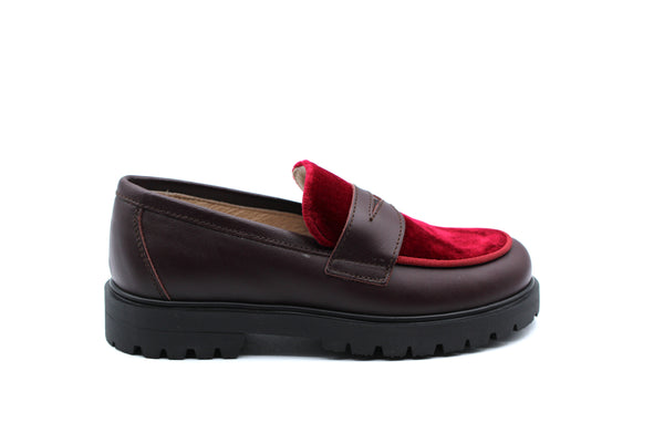 Don Louis Maroon Chunky Loafer