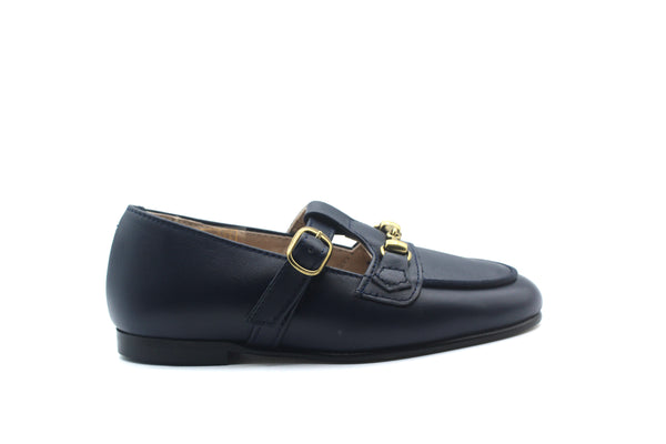 Don Louis Navy Buckle T-strap