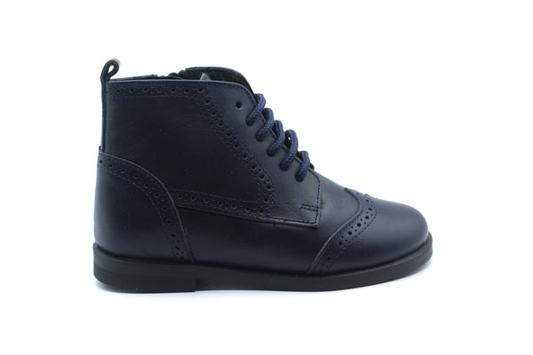 Don Louis Navy Wingtip Bootie