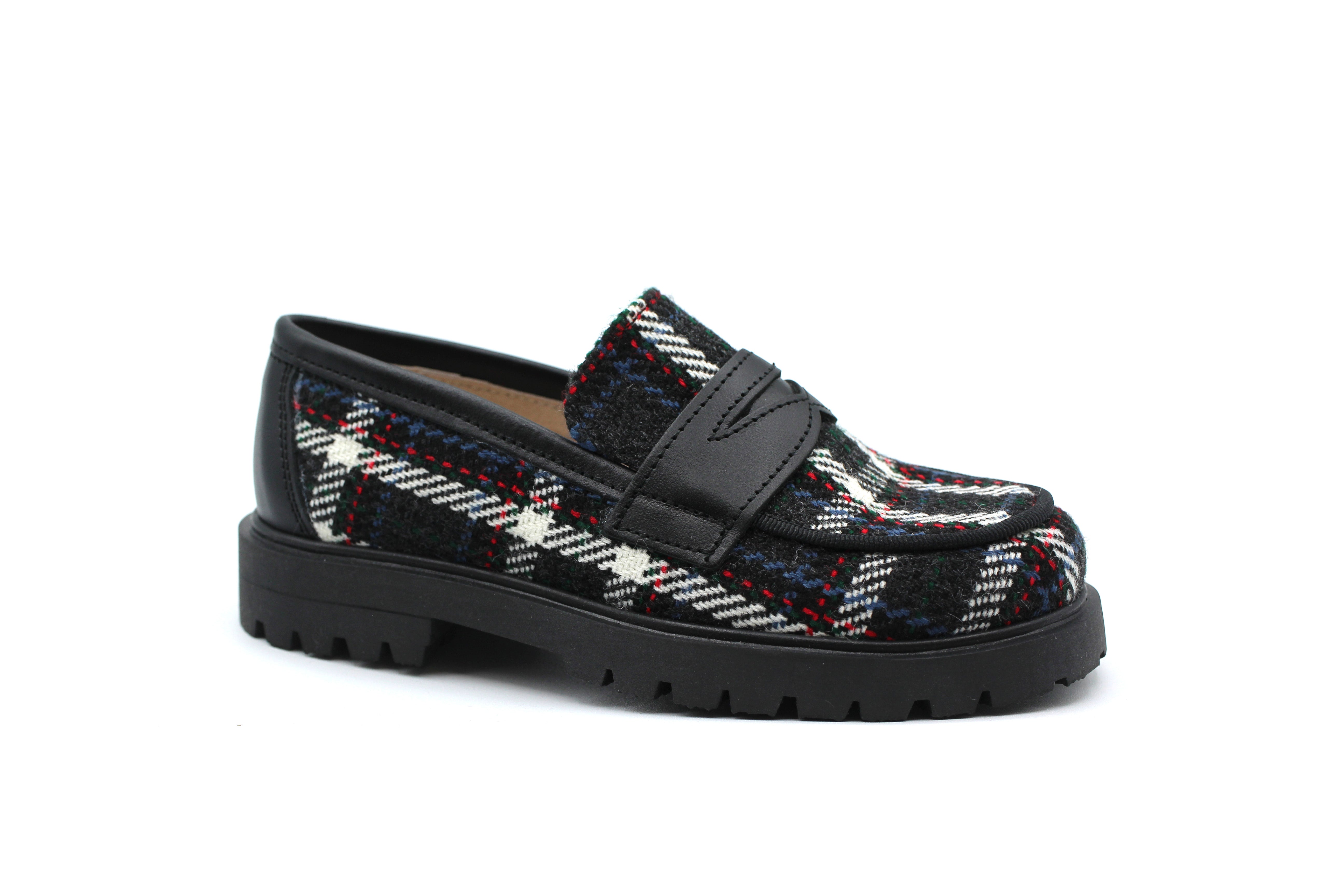 Don Louis Plaid Chunky Loafer