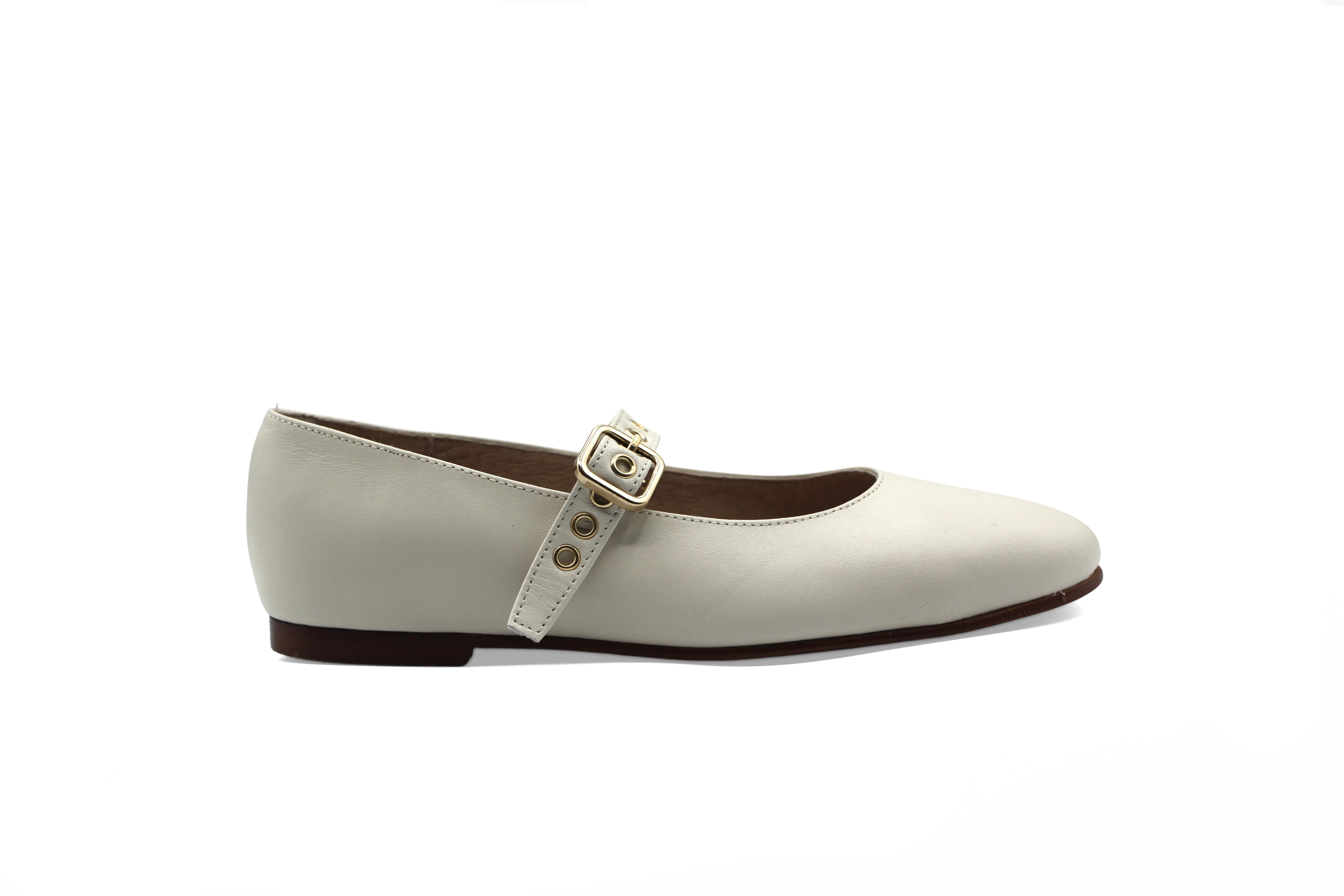 Valencia Cream Buckle Mary Jane