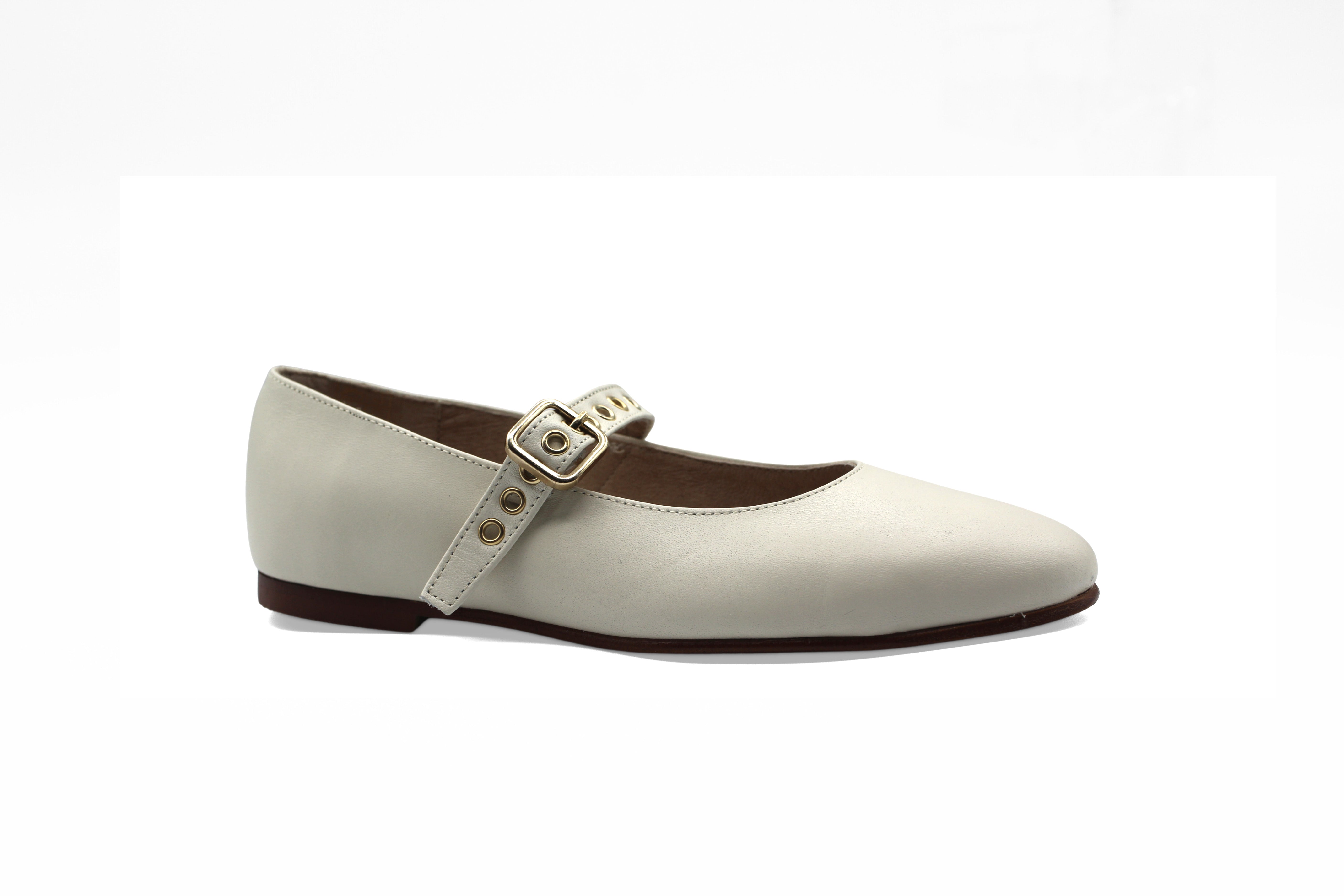 Valencia Cream Buckle Mary Jane