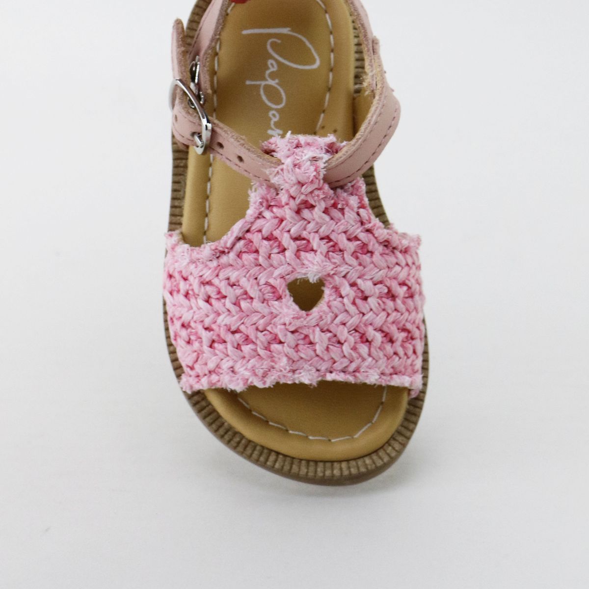Papanatas Pink Raffia Sandal