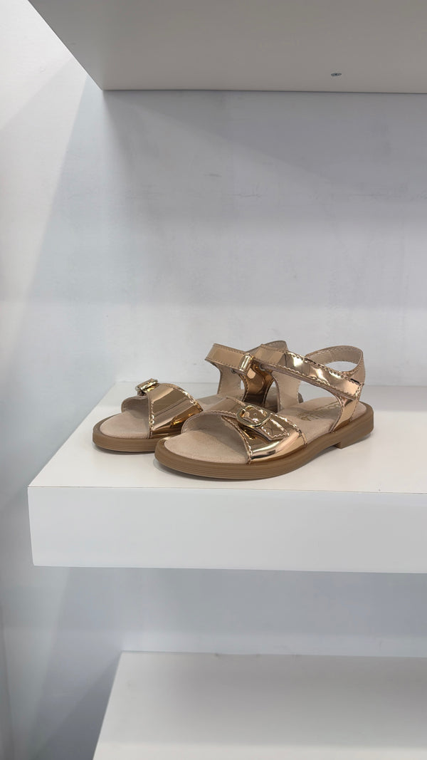 Beberlis Rose Gold Mirrored Sandal