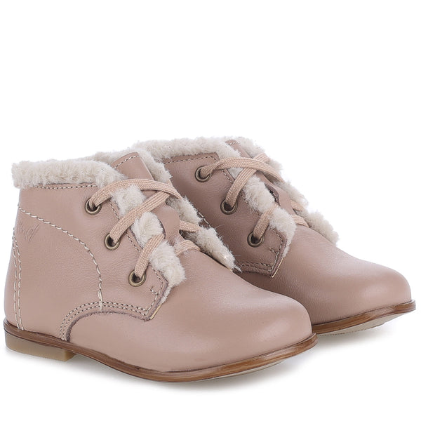 Emel Stone Taupe Fur Baby Bootie