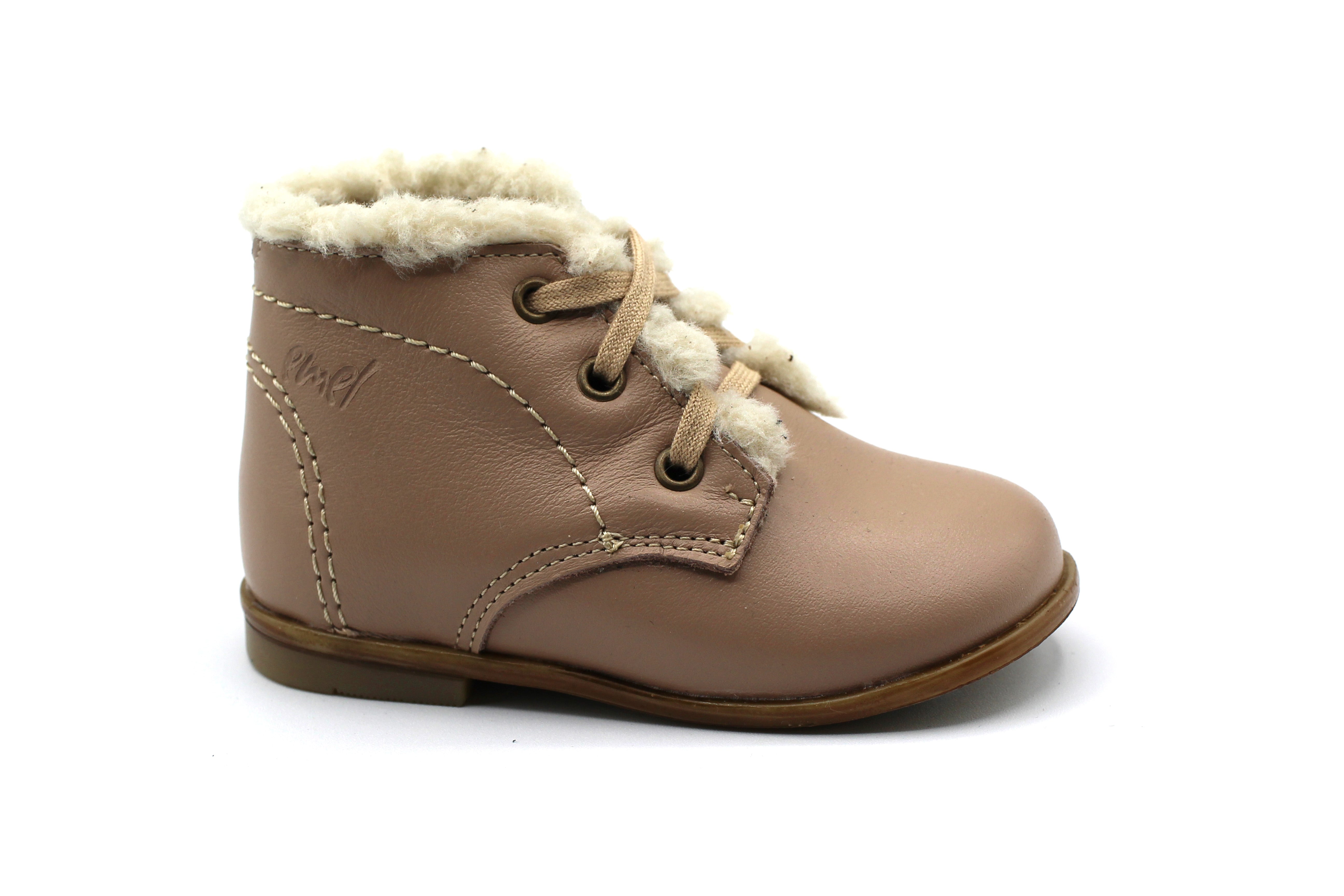 Emel Taupe Sherpa Bootie
