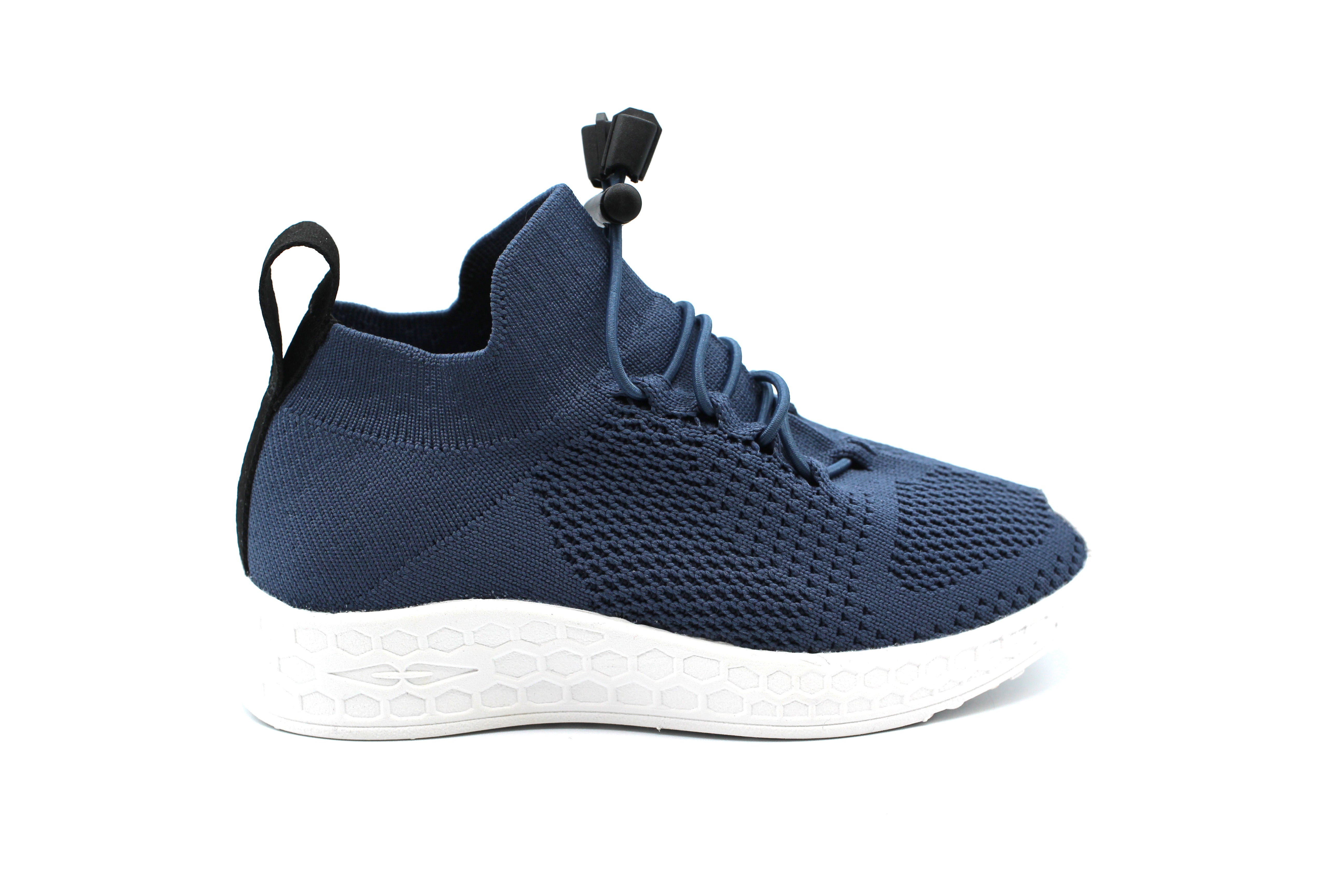 Fessura Blue Knit Rungang Sock Sneaker