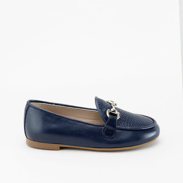Papanatas Navy Buckle Loafer