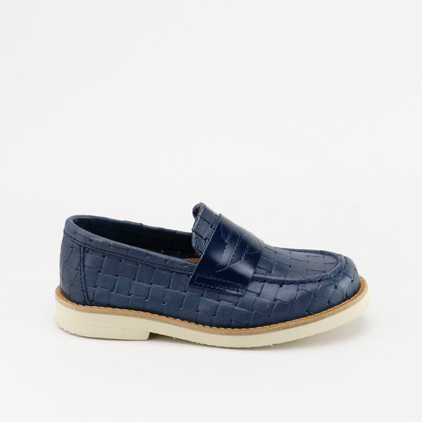 Papanatas Navy Weave Loafer
