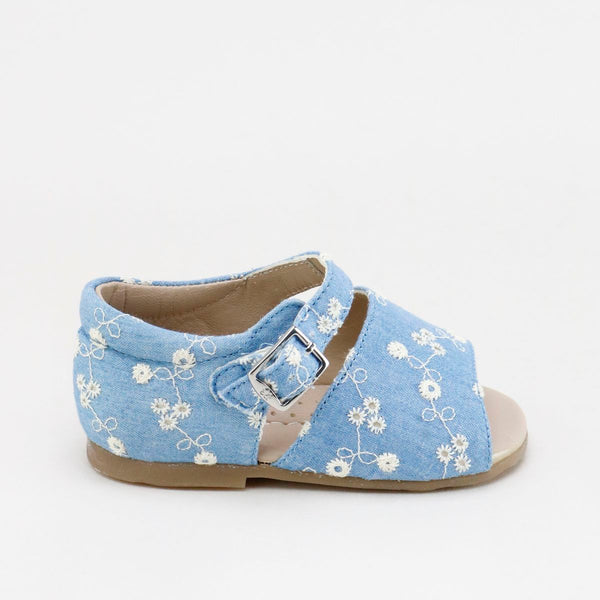 Papanatas Floral Jeans Baby Sandal
