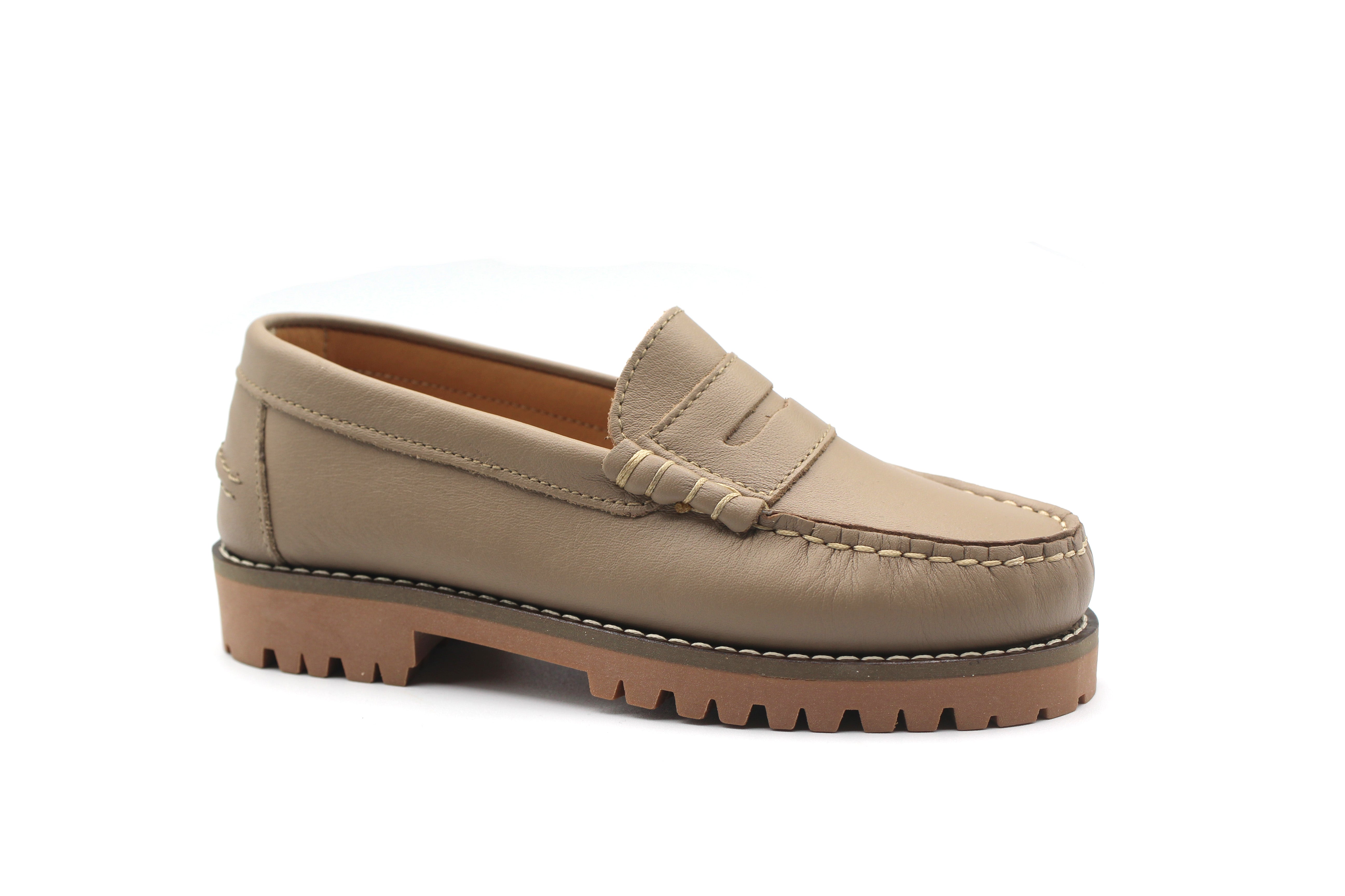 LMDI Taupe Chunky Penny Loafer