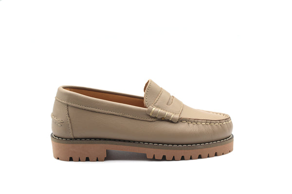 LMDI Taupe Chunky Penny Loafer