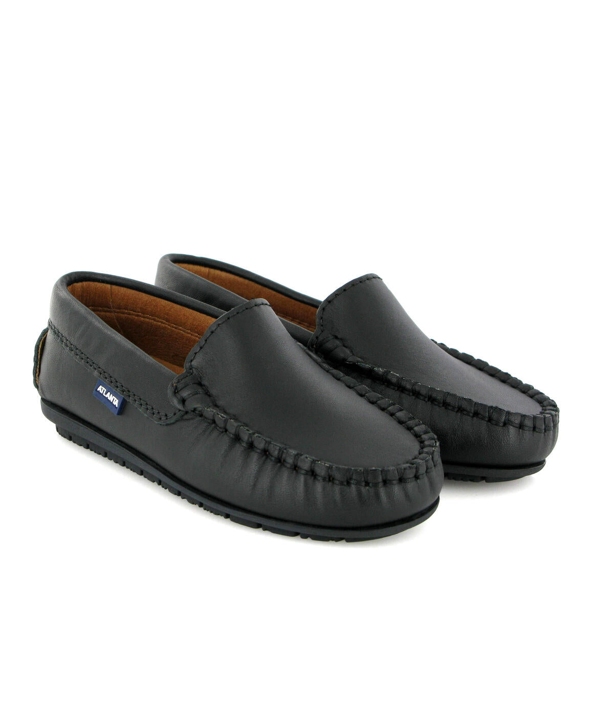 Atlanta Black Smooth Plain Loafer