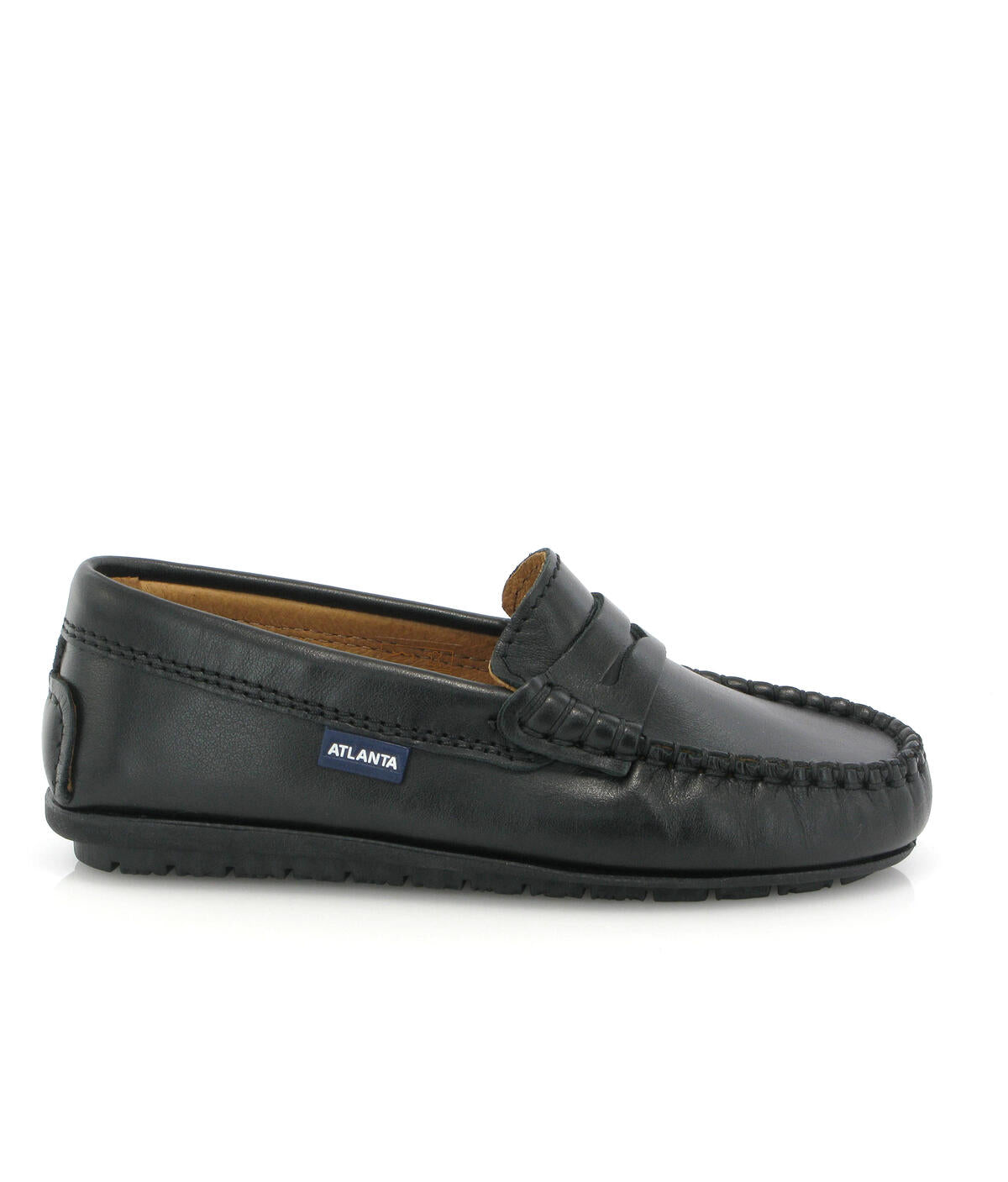 Atlanta Black Smooth Penny Loafer