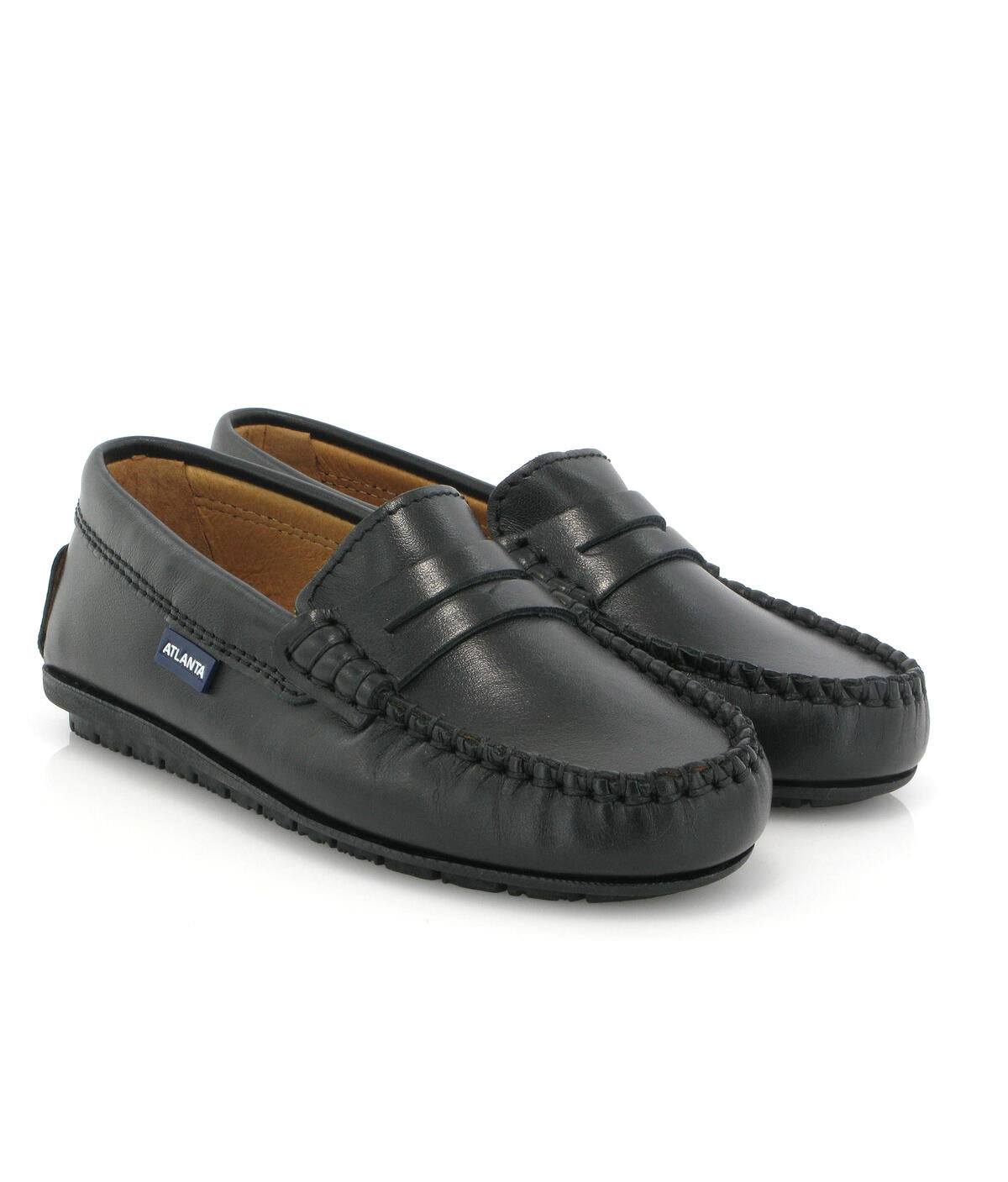 Atlanta Black Smooth Penny Loafer