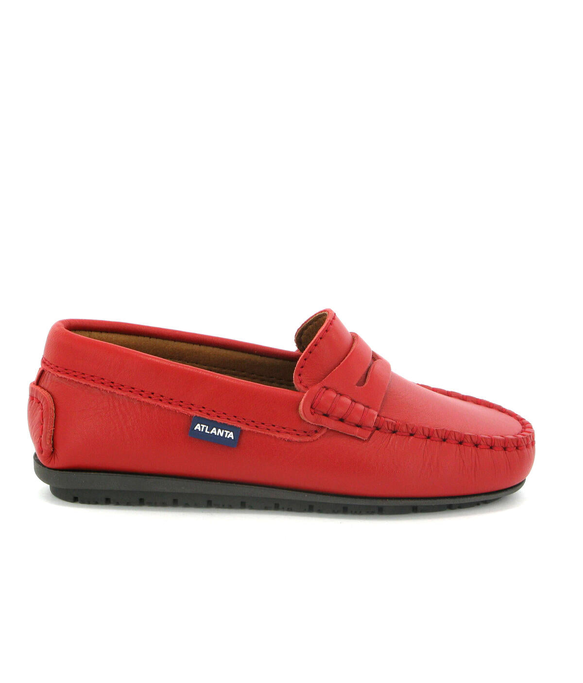 Atlanta Red Smooth Penny Loafer