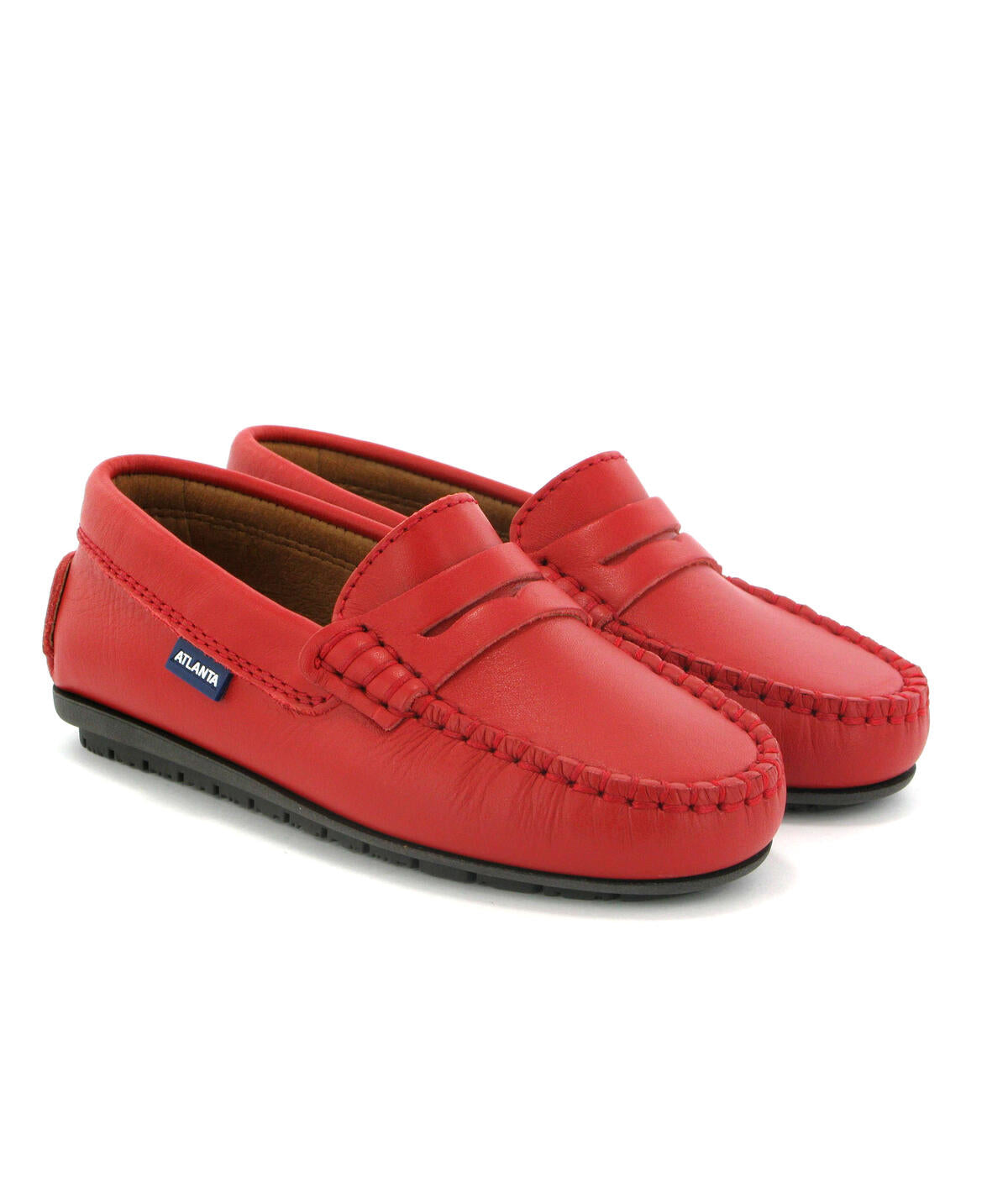 Atlanta Red Smooth Penny Loafer