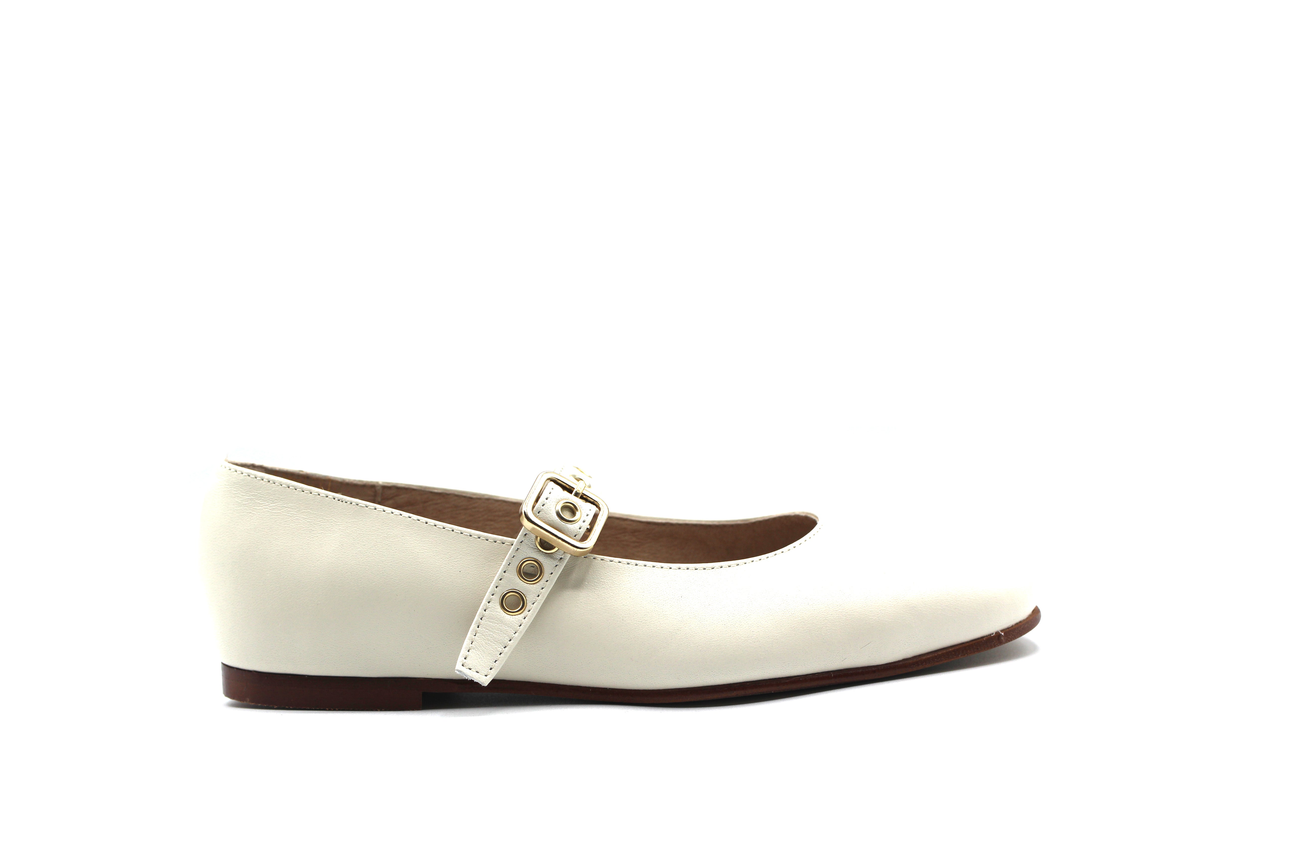 Valencia Cream Buckle Mary Jane